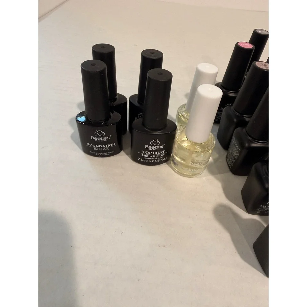 Beetles Gel Polish Set 20 Colors Foundation Matte Top Coat bundle
